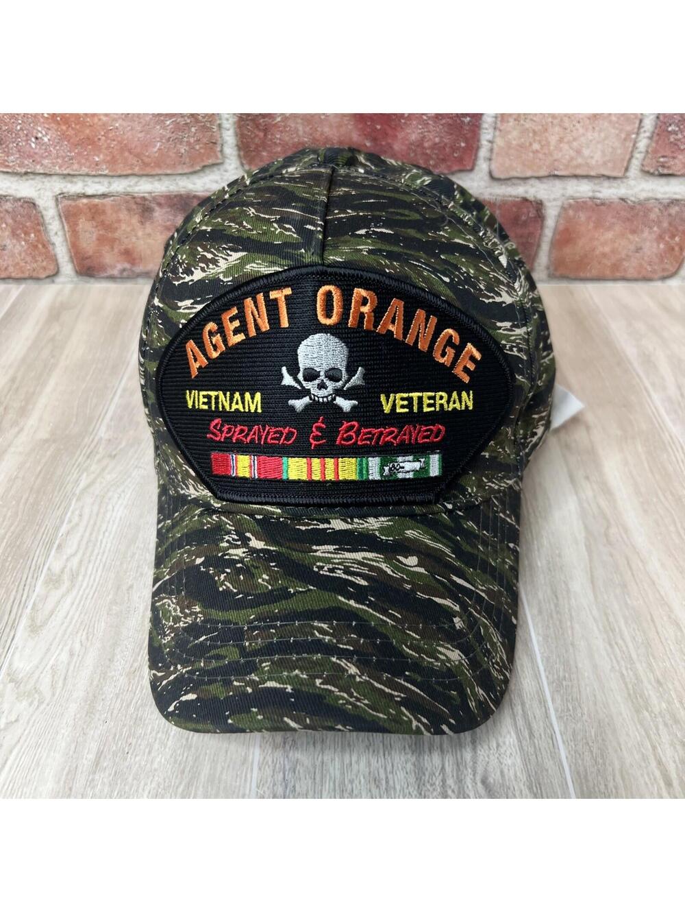 AGENT ORANGE SPRAYED & BETRAYED VIETNAM VETERAN Military Ball Cap - Camouflage